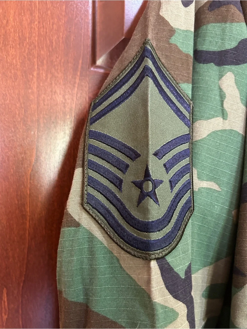 Vintage U.S. Air Force Woodland Camo BDU Jacket Fire Protection Military Shirt
